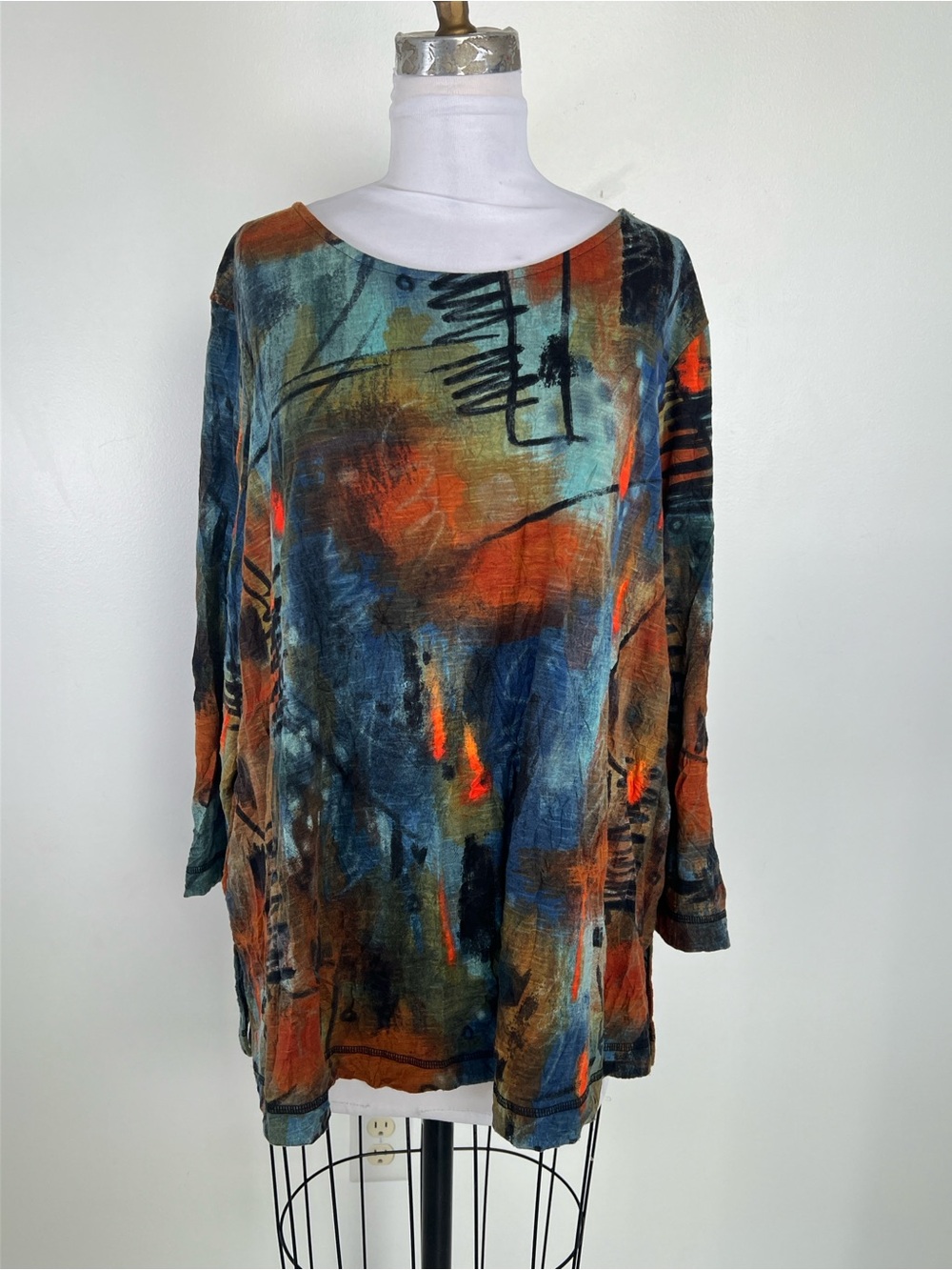 EUC! Ali Miles Multi-Color Top Size 1X